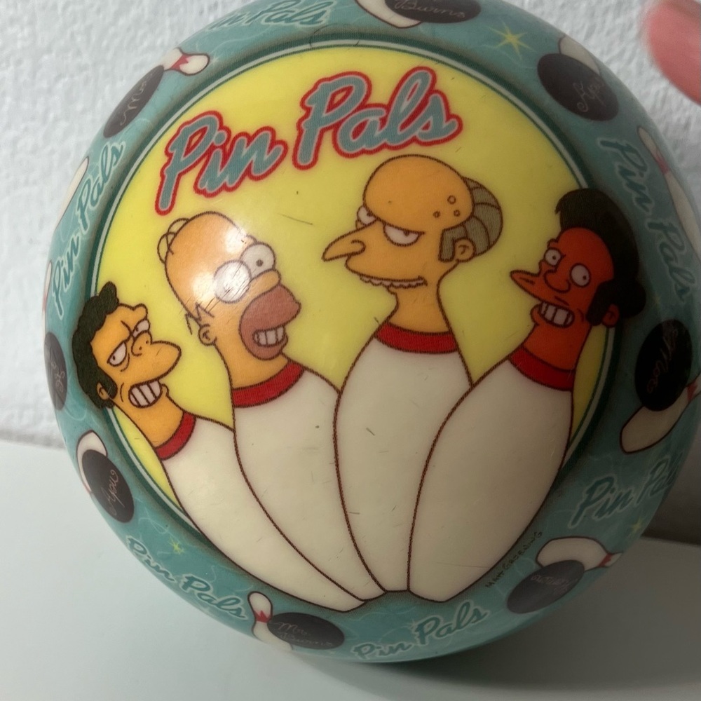 Vintage RARE Simpsons 400th Episode Collectors Edition Bowling Ball Viz A Ball - Picture 15 of 16